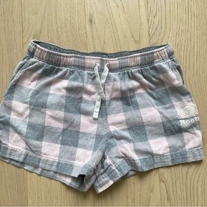 Roots Pink and Gray Plaid Shorts